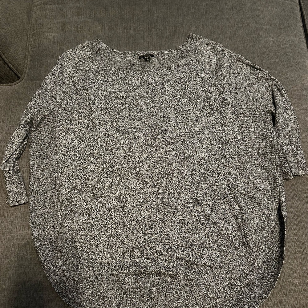 Express Black and White Knit Sweater